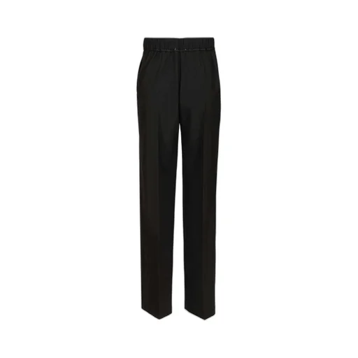 High-Waisted Pleated Trousers
