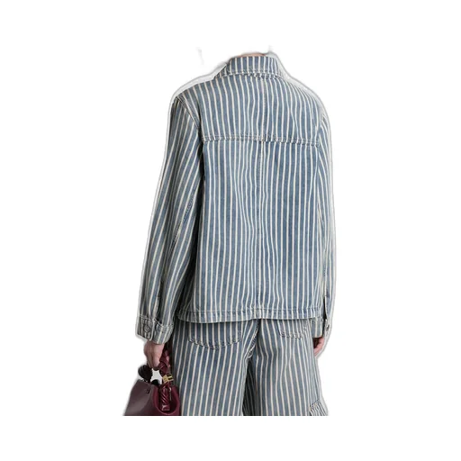 Striped Denim Jacket