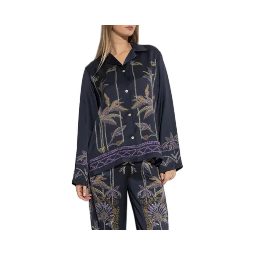 Embroidered Silk Shirt