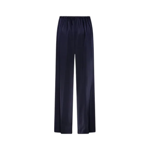 Wide-Leg Satin Trousers