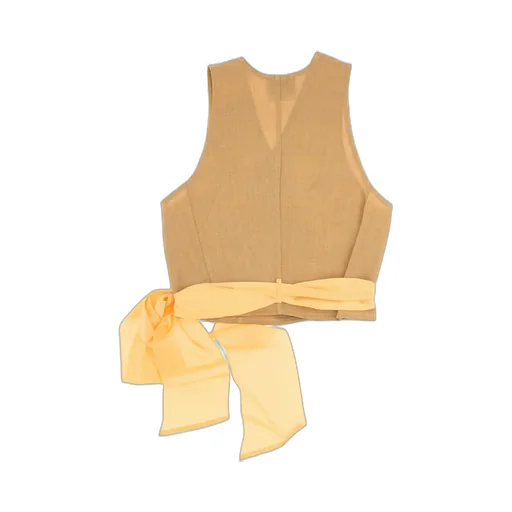 Wrap Vest With Bow Detail
