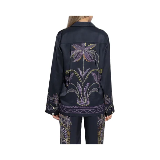 Embroidered Silk Shirt