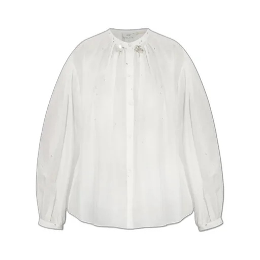 Blouse With Rhinestone Embellishments