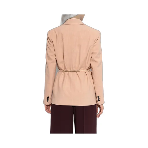 Single-Breasted Blazer With Belt