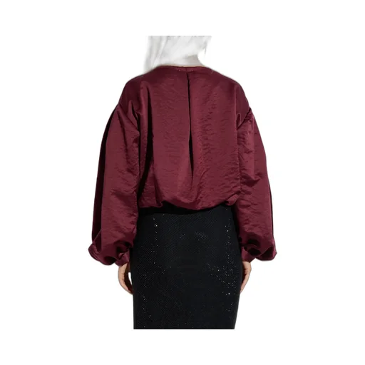 Cropped V-Neck Jacket