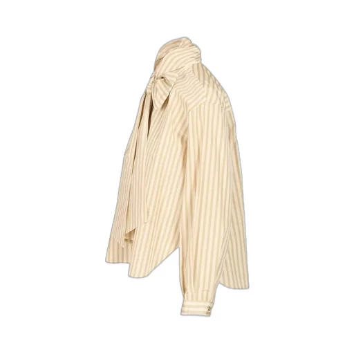 Striped Shirt With Bow Detail