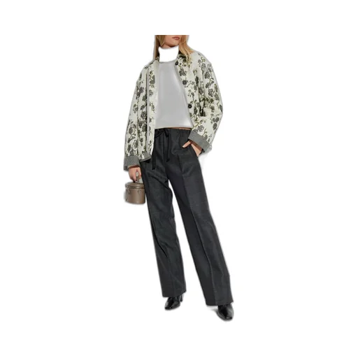 Floral Jacquard Jacket