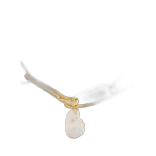Link Necklace With Pearl Charm