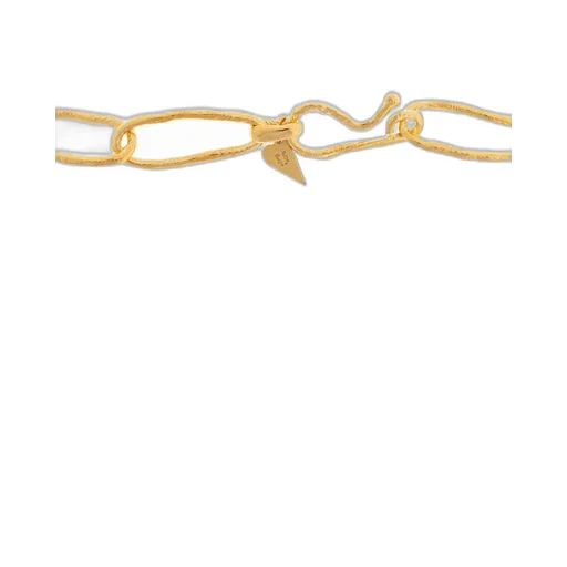 Link Necklace With Pearl Charm