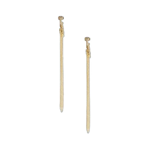 Chain Drop Hoop Earrings