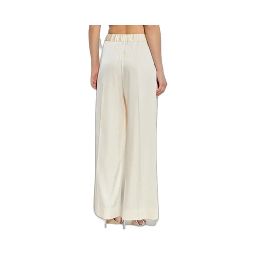Wide-Leg Satin Trousers