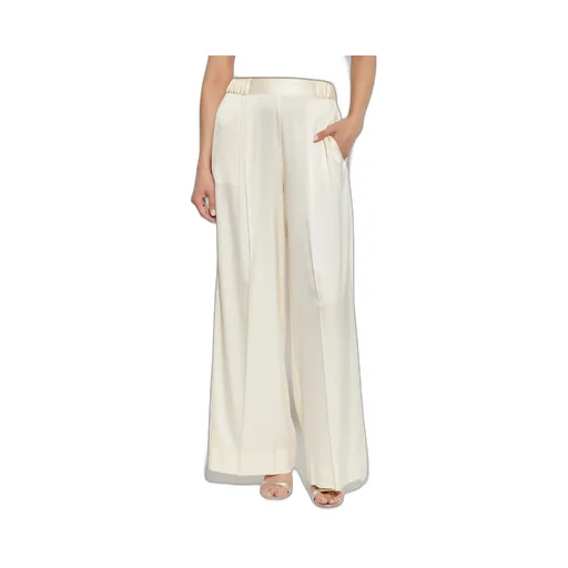 Wide-Leg Satin Trousers