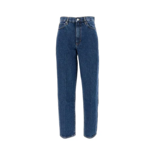 High-Waisted Straight Leg Jeans