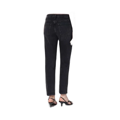 High-Rise Straight Leg Jeans