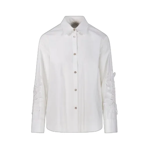 Shirt With Floral Embroidery