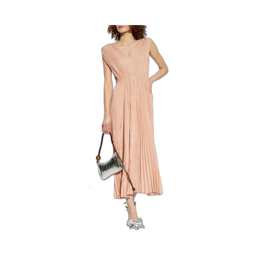 Pleated Maxi Dress