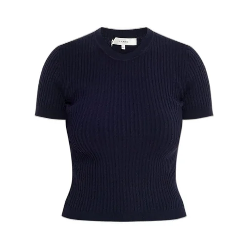 Cable Knit Short Sleeve Top