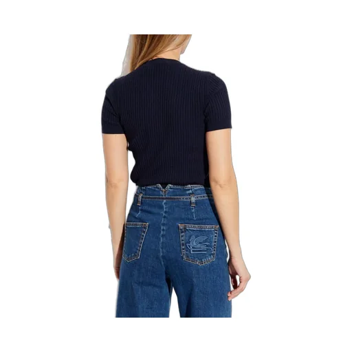 Cable Knit Short Sleeve Top