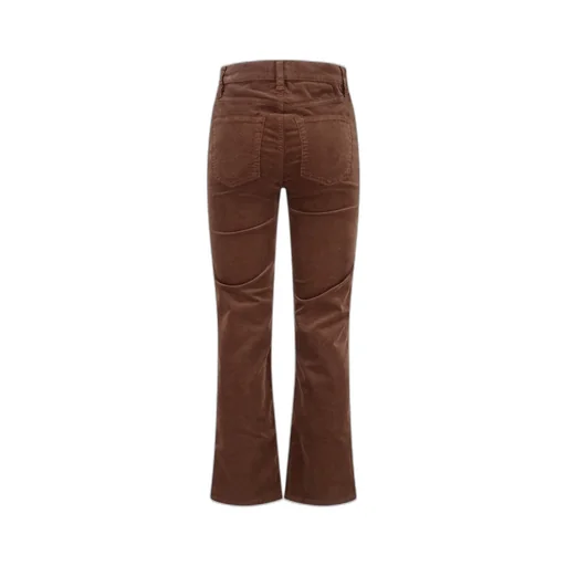 High-Rise Flared Corduroy Trousers