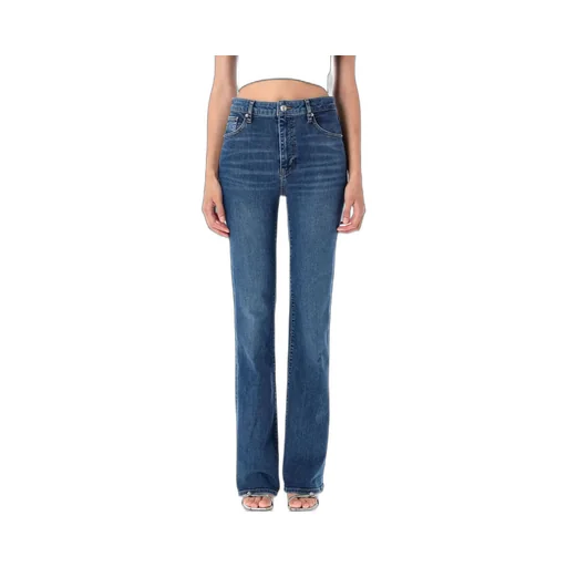 High-Waisted Bootcut Jeans