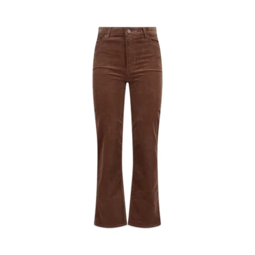 High-Rise Flared Corduroy Trousers