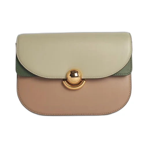 Colorblock Saddle Bag