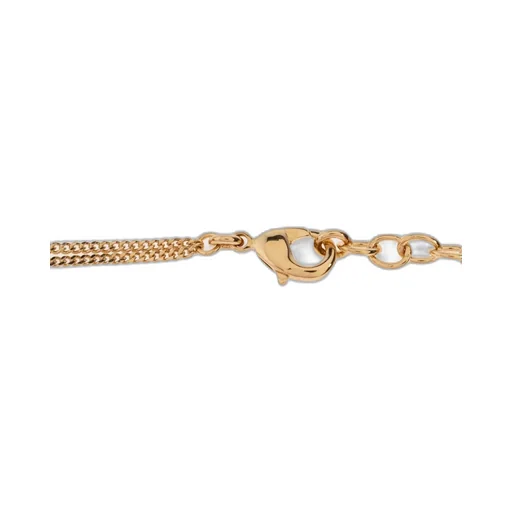 Double Chain Necklace With Pearl