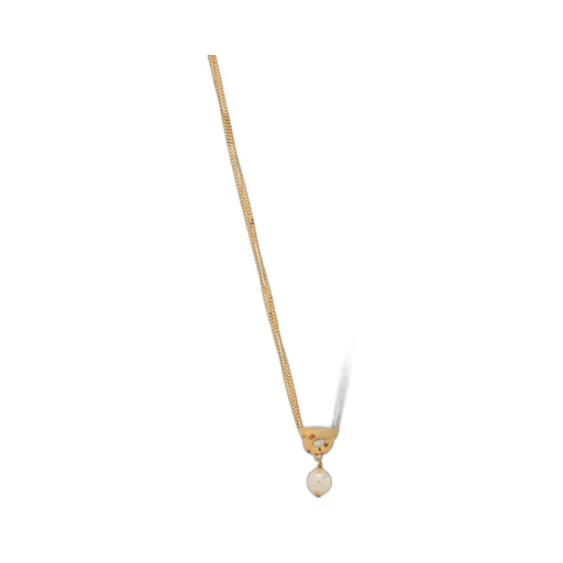 Double Chain Necklace With Pearl
