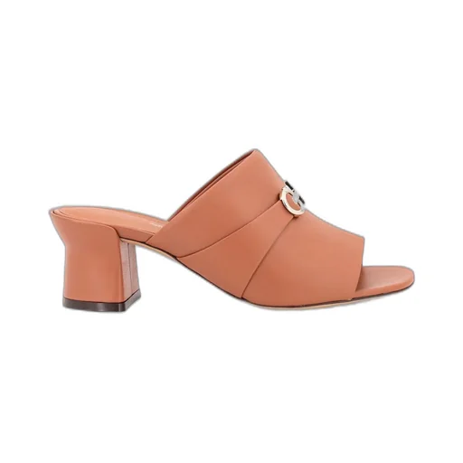 Mules With Gancini Buckle