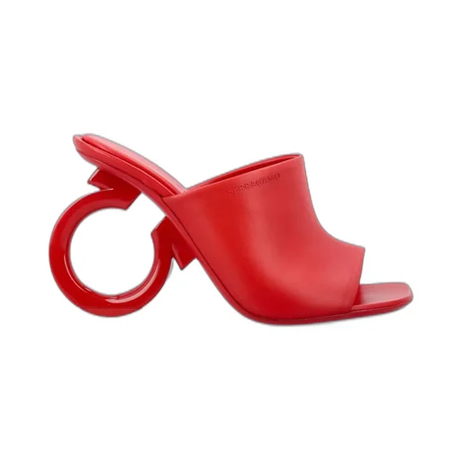Mules With Gancini Heel