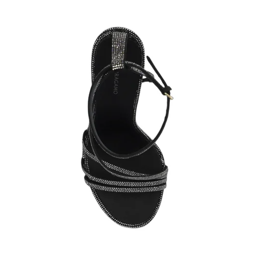 Crystal-Embellished Stiletto Sandals