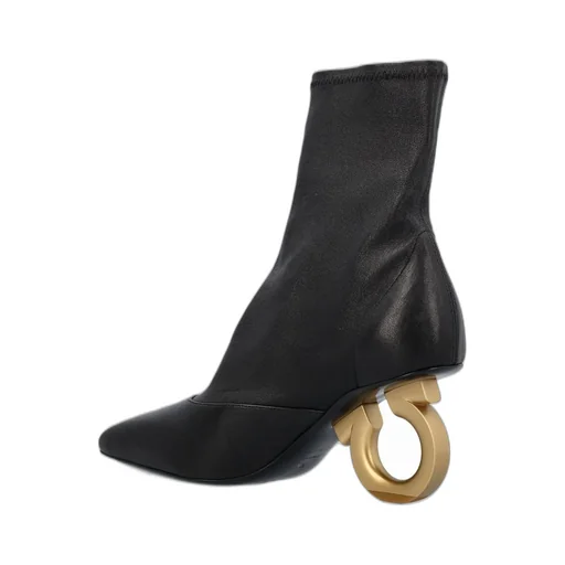Gancini Heel Ankle Boots