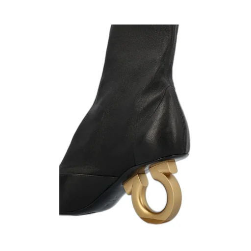 Gancini Heel Ankle Boots
