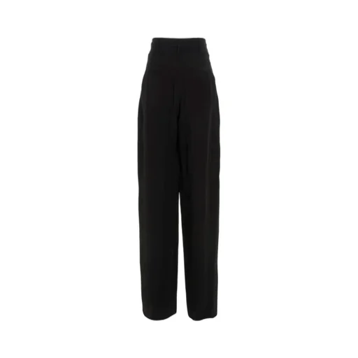 High-Waisted Pleated Trousers
