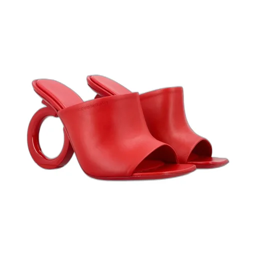 Mules With Gancini Heel