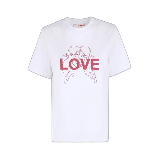 T-Shirt With Cherubs And Love Print