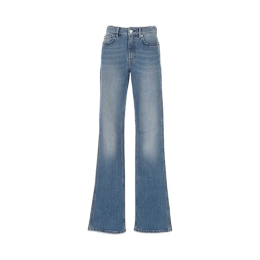 High-Waisted Flared Jeans