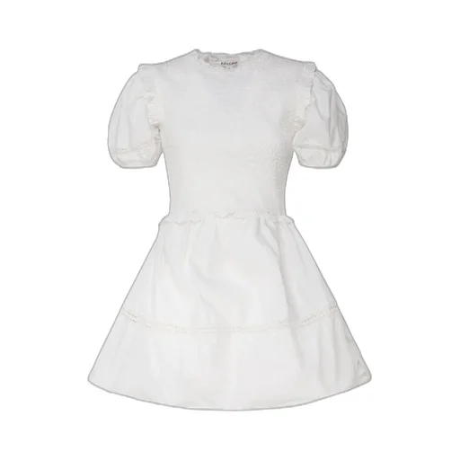 Smocked Puff Sleeve Dress