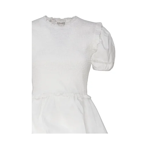 Smocked Puff Sleeve Dress