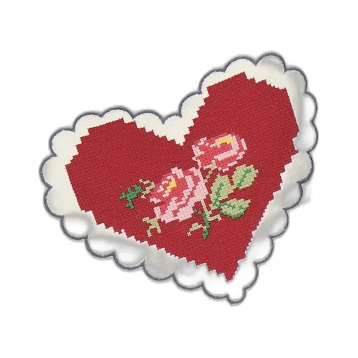 Mini Skirt With Heart Appliqué