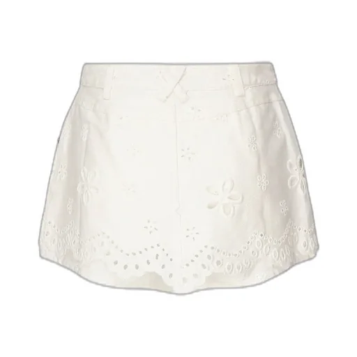 Embroidered Eyelet Shorts
