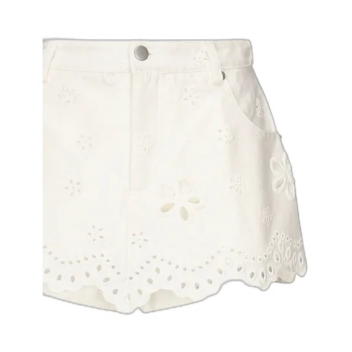 Embroidered Eyelet Shorts