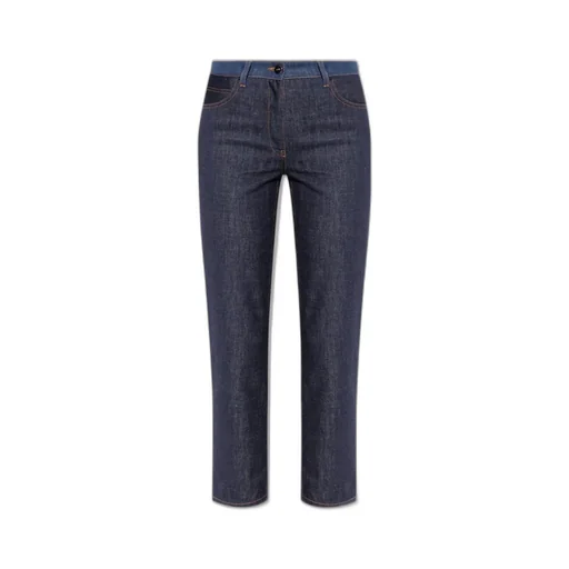 High-Rise Straight-Leg Jeans