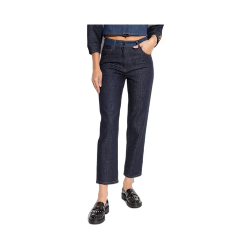 High-Rise Straight-Leg Jeans