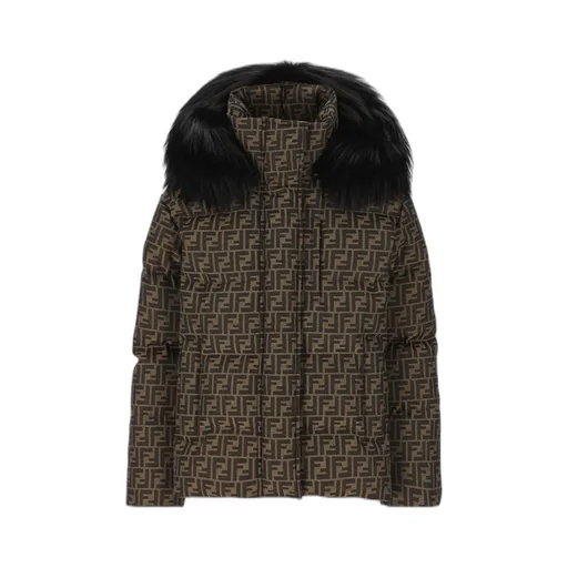 Puffer Jacket With Ff Motif