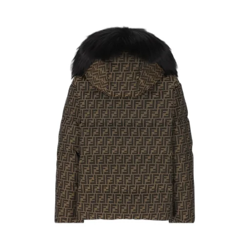 Puffer Jacket With Ff Motif