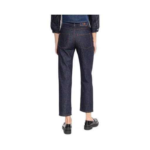 High-Rise Straight-Leg Jeans