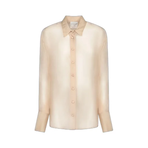 Sheer Button-Up Shirt