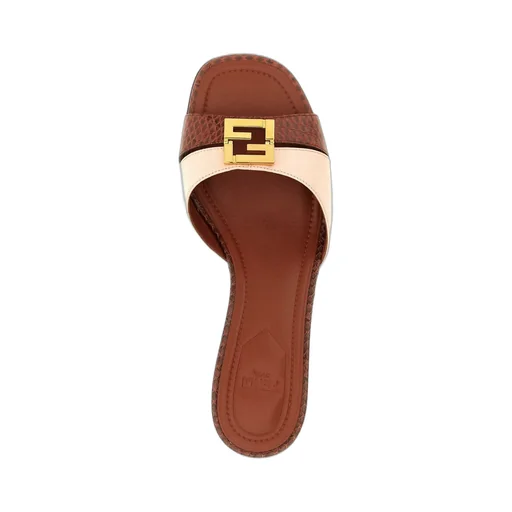 Mules With Ff Buckle