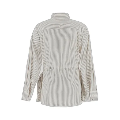 Striped Button-Up Shirt